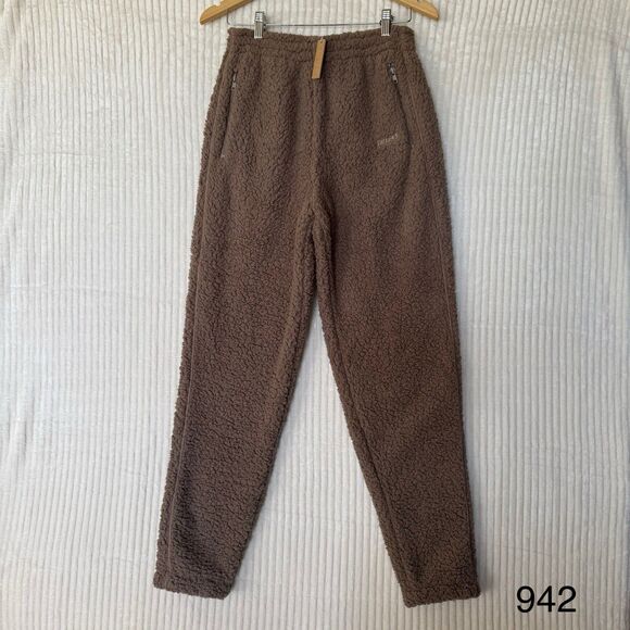 NWT SKIMS Sherpa Teddy Joggers in Dessert (brown) Women’s Size S - Picture 1 of 12